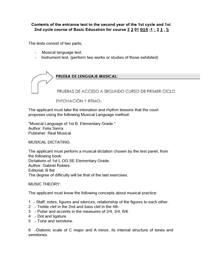 Tests Access 2 Ee PDF | PDF | Interval (Music) | Music Theory