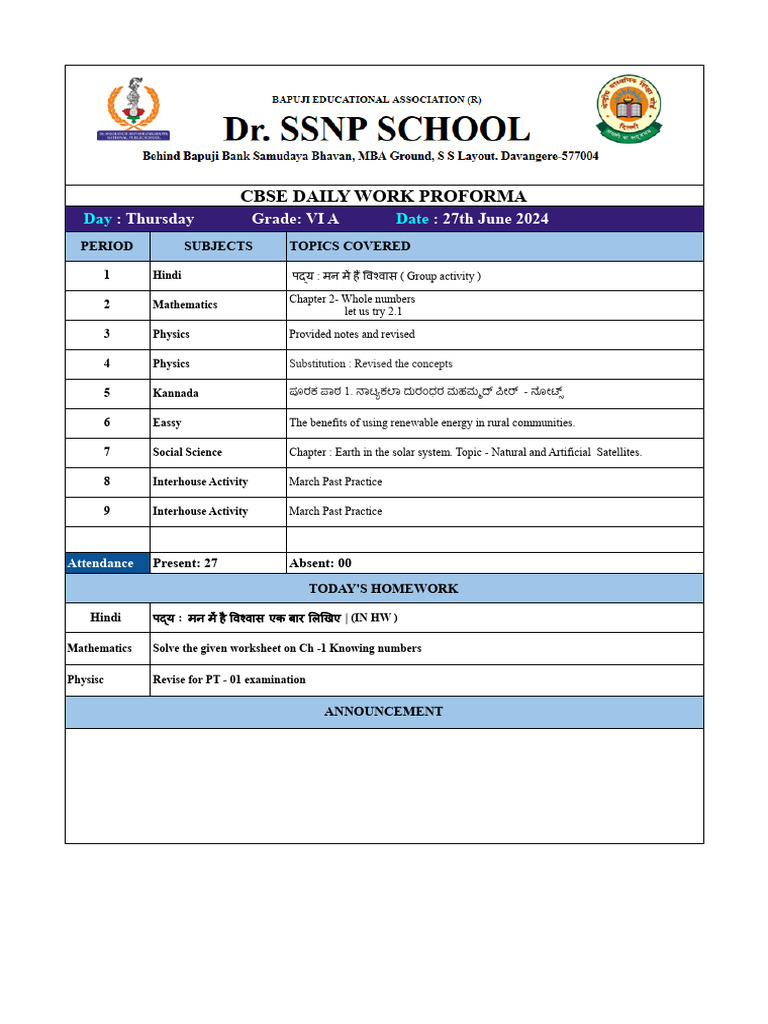 Work Proforma - Grade 6 - 10 | PDF | Science | Mathematics