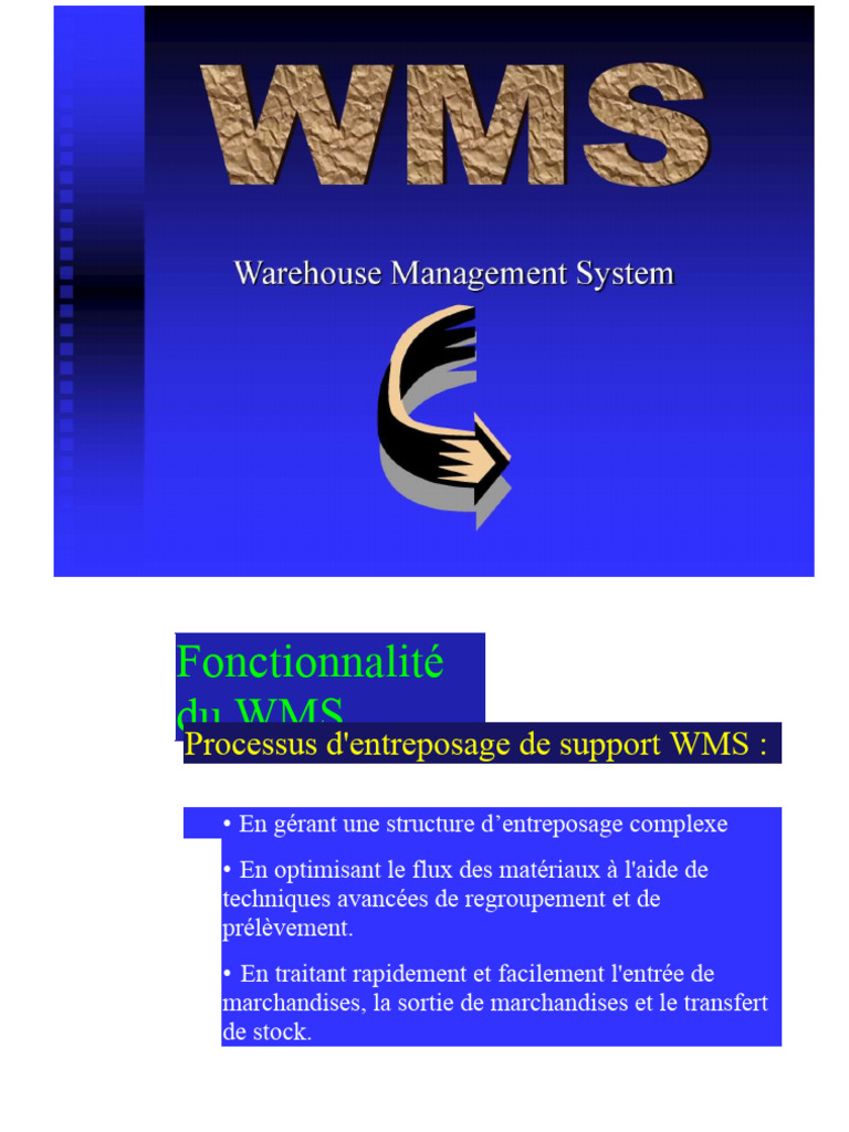 Fonctionnalités clés du WMS | PDF | Inventaire | Entrepôt