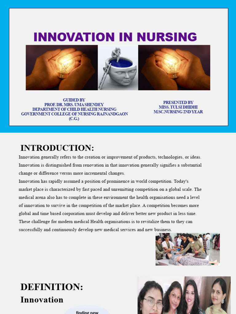 Innovations in Nursing Practices | PDF | Nursing | Innovation