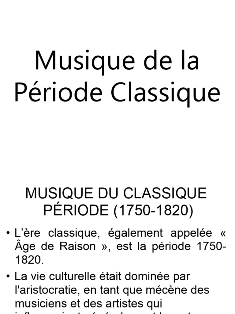 Musique de la Période Classique | PDF | Symphonie | Ludwig van Beethoven
