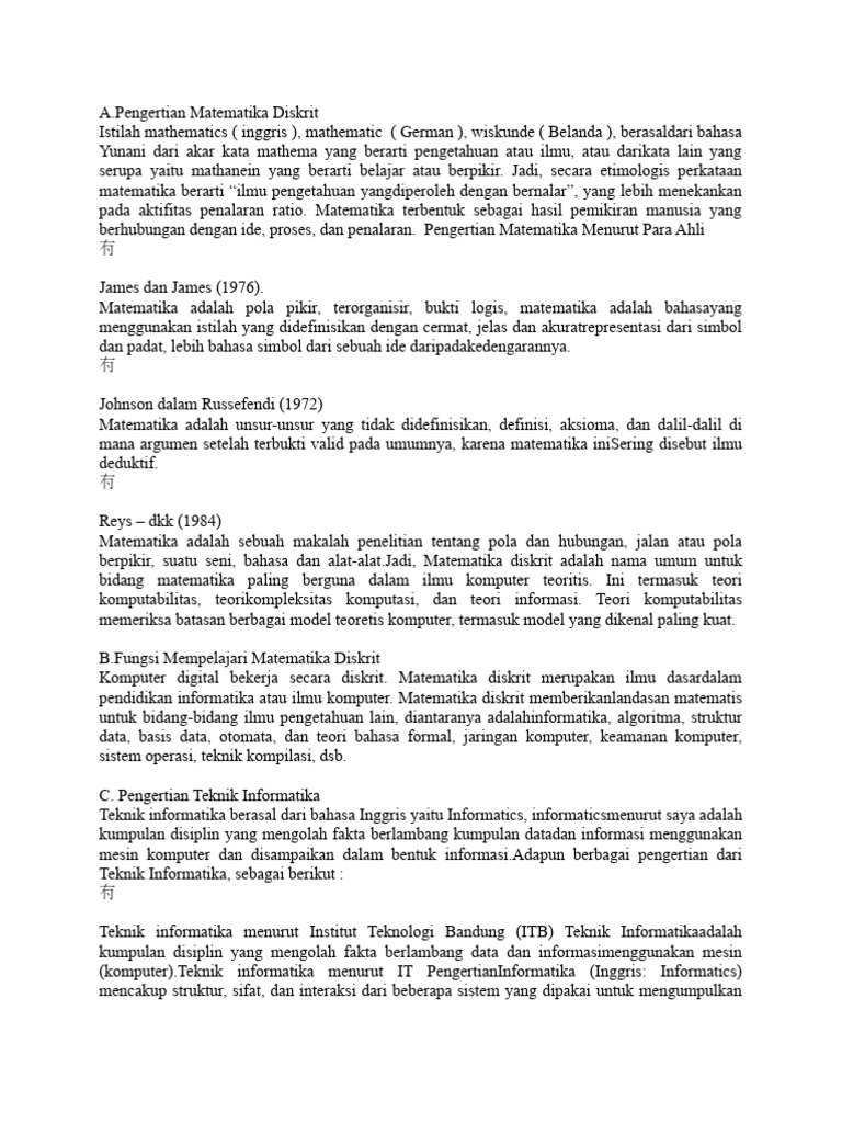 Matematika Diskrit | PDF | Kajian Bahasa Asing | Metode & Bahan Ajar