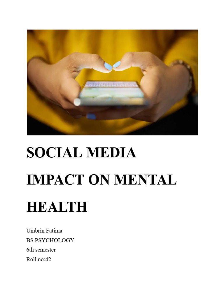 SOCIAL Media Impact On Mental Health | PDF | Social Media | Popular ...