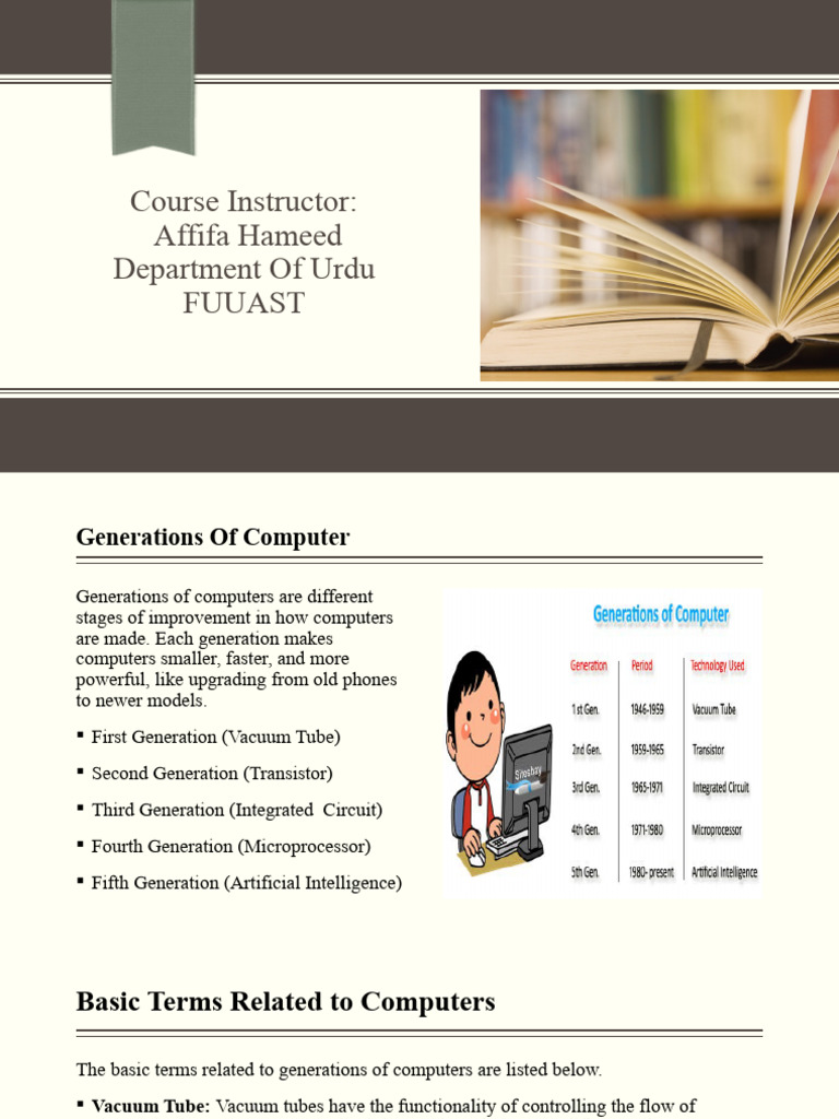 Introduction To Computer # 2 (Urdu Deptt) | PDF | Integrated Circuit ...