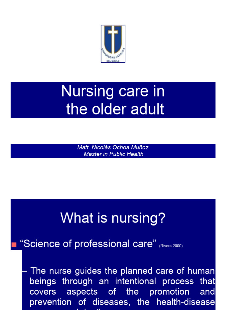 Nursing Care in The Elderly | PDF | Caregiver | Vagina
