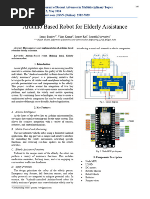 Research paper - Arduino based robot