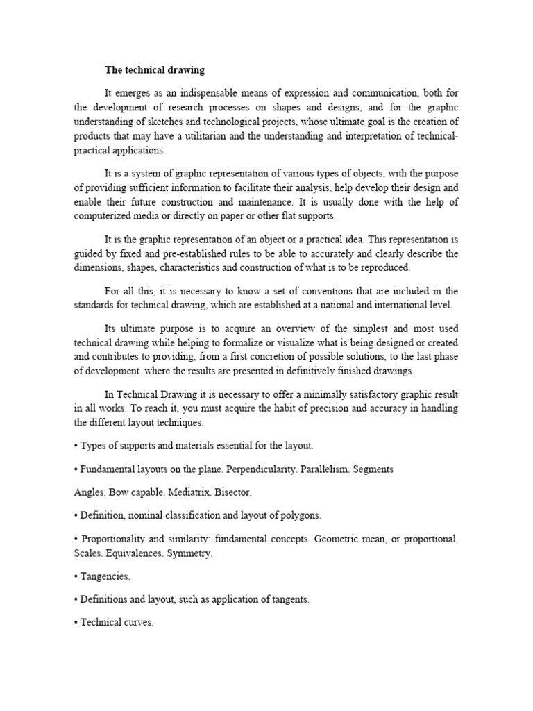 Overview of Technical Mechanical Drawing | PDF | Technical Drawing ...