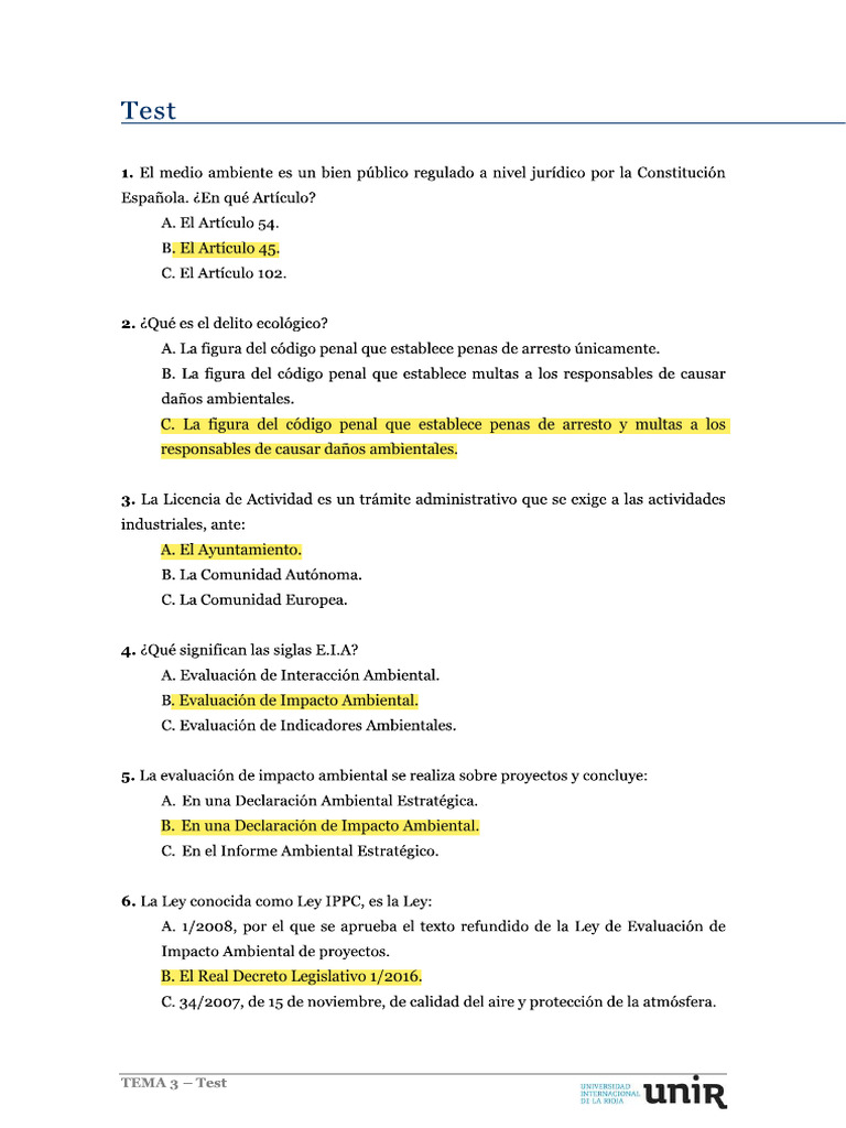Test Tema 3 | PDF