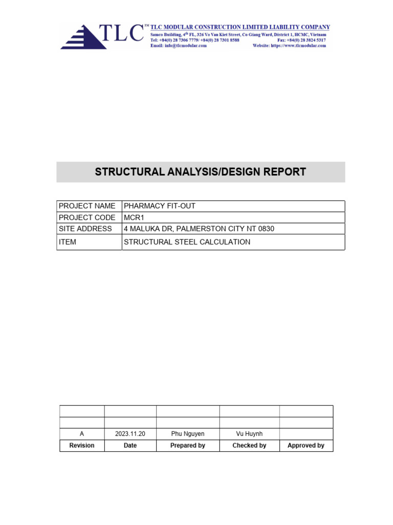 Mcr-Structures Design Input Parameters | PDF | Civil Engineering ...