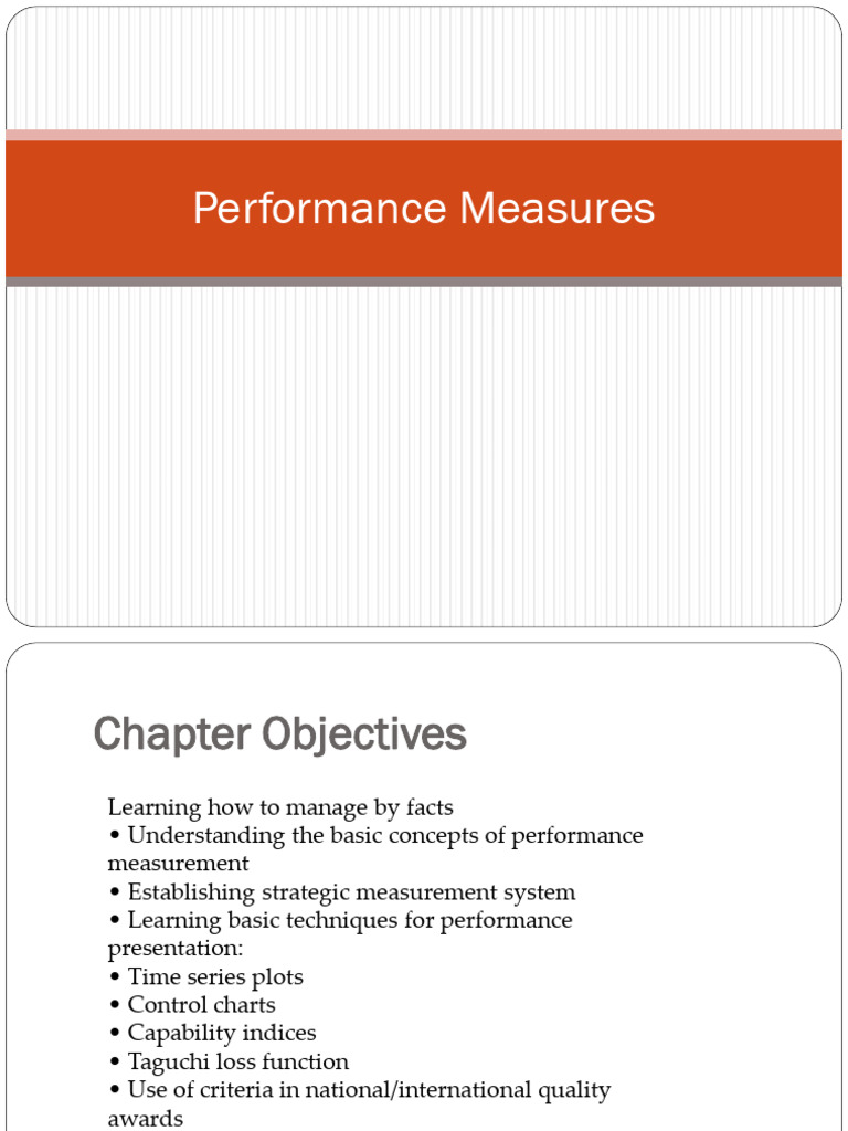 Understanding Performance Measurement Techniques | PDF | Strategic ...