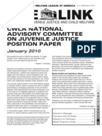 THE Link: Cwla National Advisory Committee On Juvenile Justice Position Paper