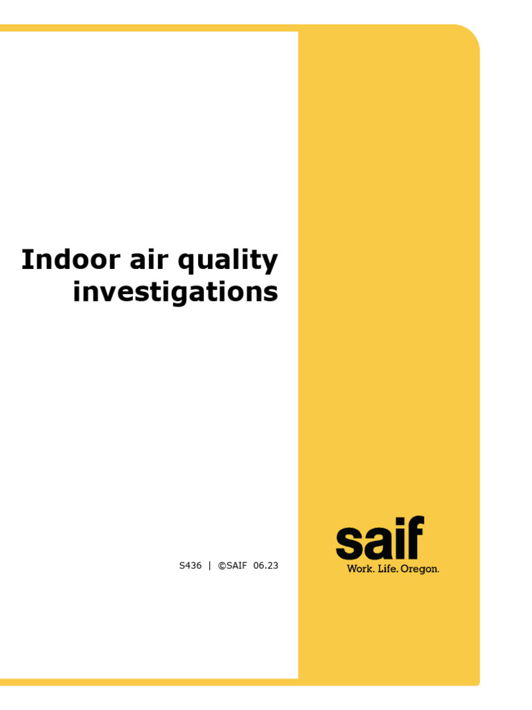 S436 Indoor Air Quality Investigations | PDF | Ventilation ...