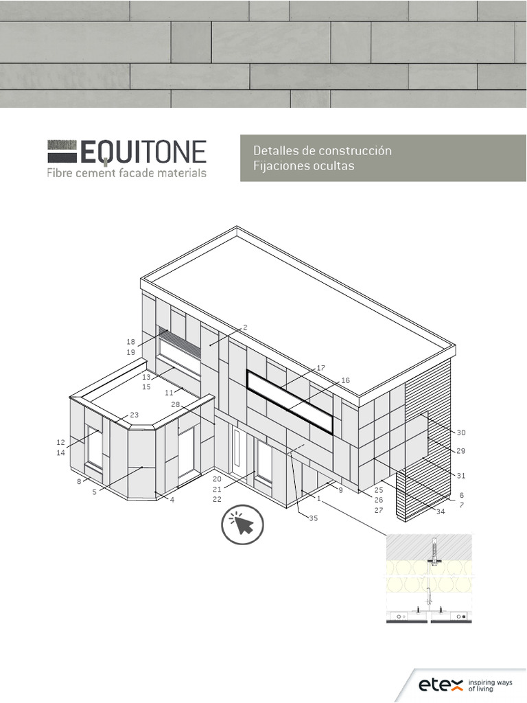 Detalles de Fijaciones Ocultas EQUITONE | PDF | Ventana | Tornillo