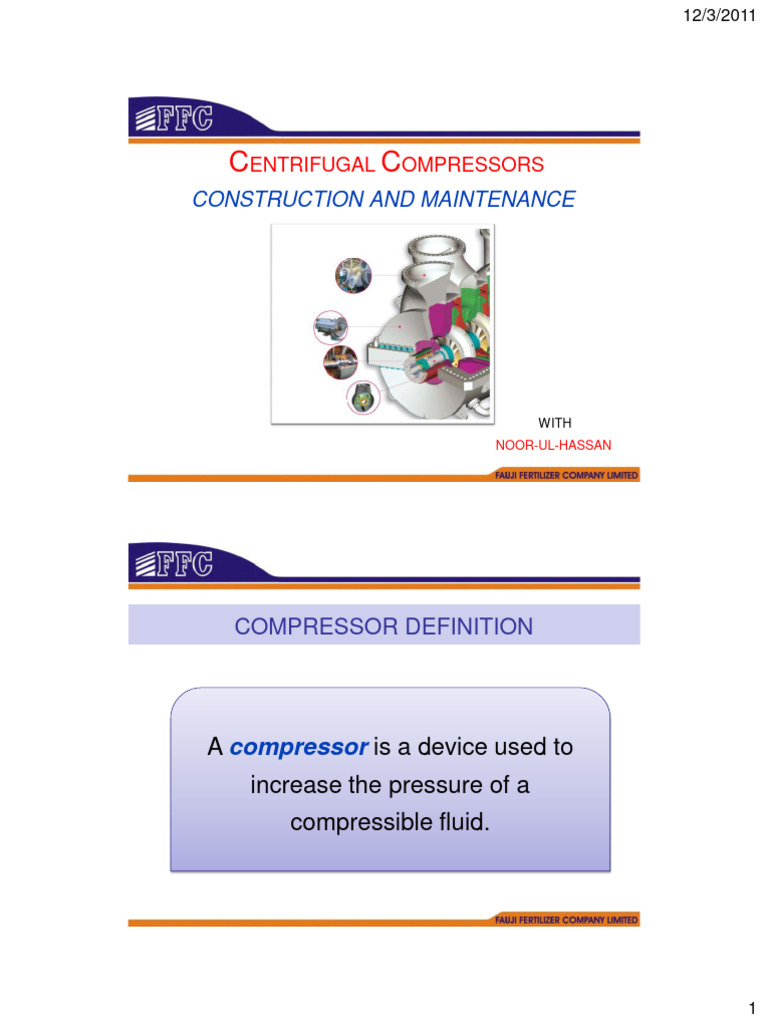 Centrifugal Compressors | PDF | Bearing (Mechanical) | Turbomachinery