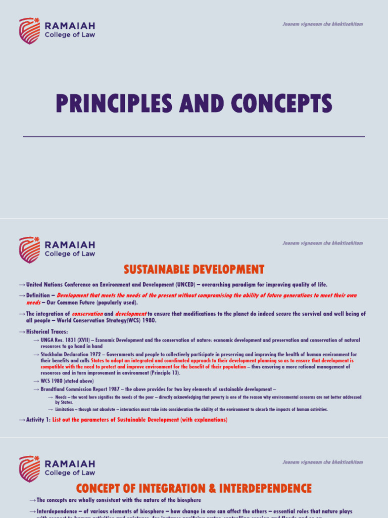 Principles of Sustainable Development | PDF | Sustainability ...