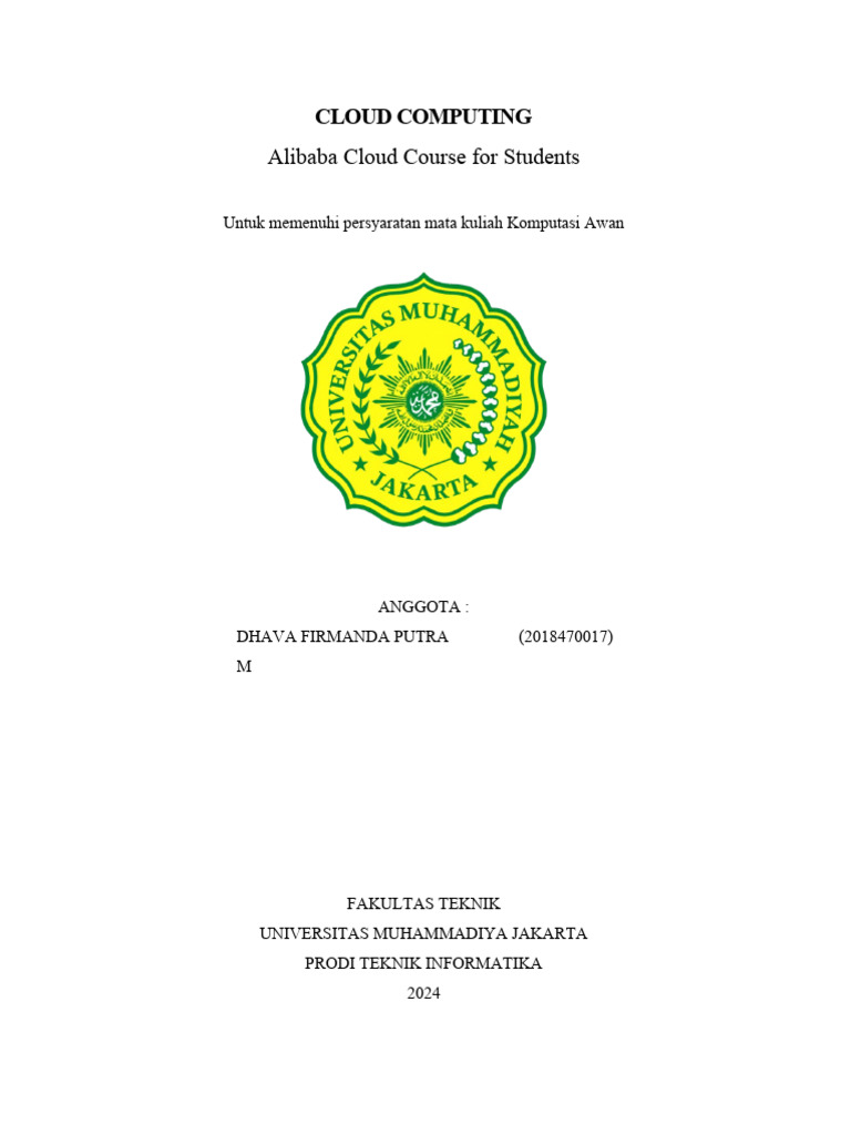 Laporan Akhir Cloud Computing | PDF