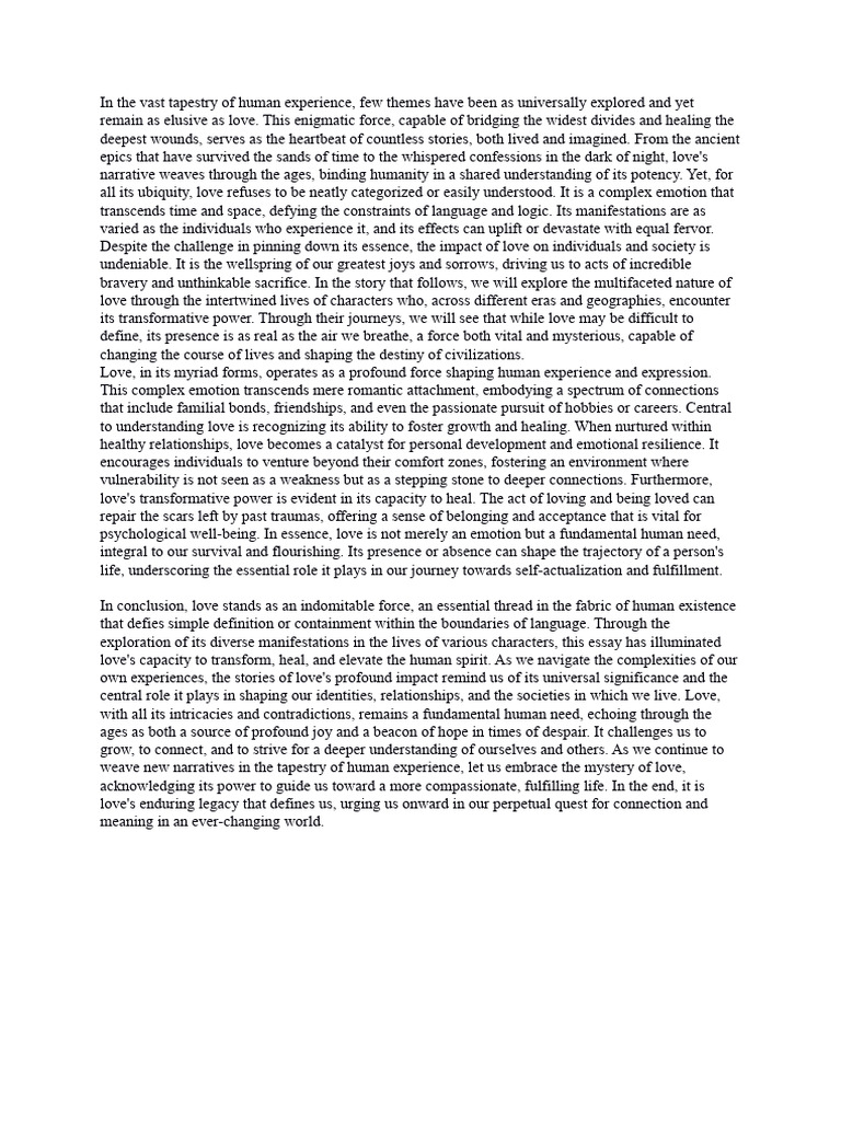 The Transformative Power of Love | PDF | Love | Psychology