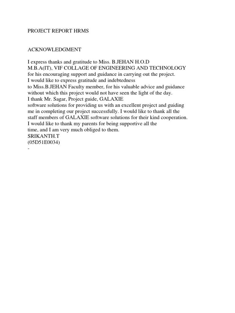 HRMS Project Report Overview | PDF | Strategic Management | Computing