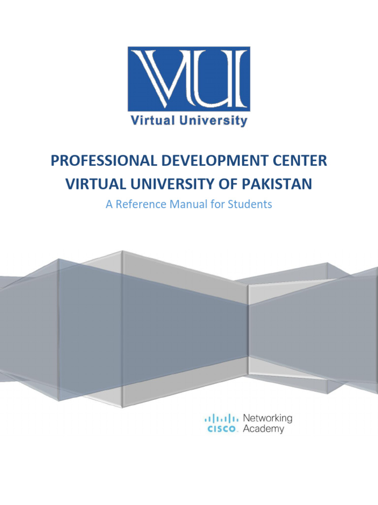 VU Pakistan Student NETACAD Guide | PDF | Computing | Software