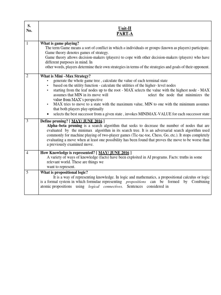 Ai chap 2 qb pdf logic first order logic