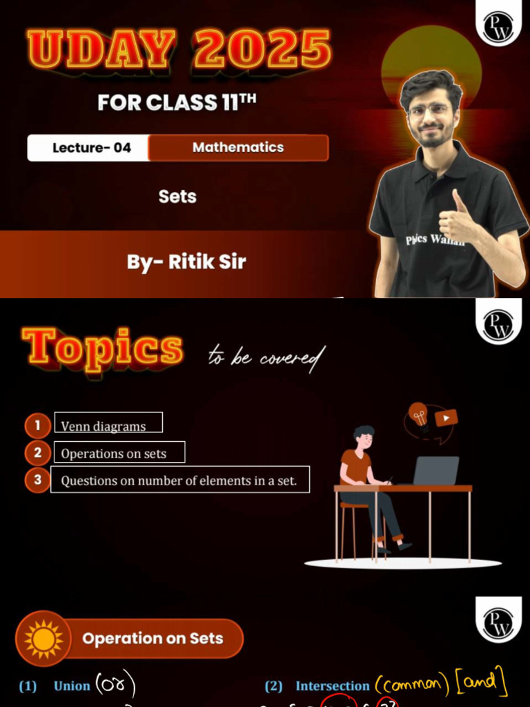 Sets 04 Class Notes Uday 2025 | PDF
