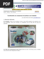 Compressor de Ar Caseiro Com Inalador