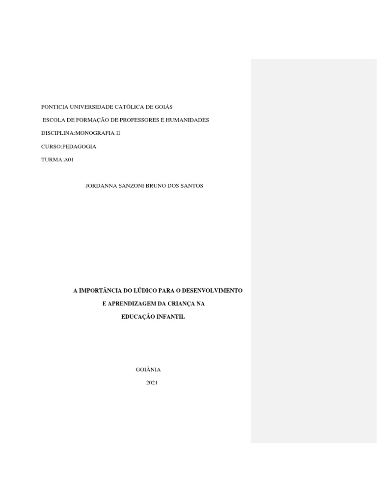 Lúdico na Educação Infantil: Teorias e Práticas | PDF | Educação ...