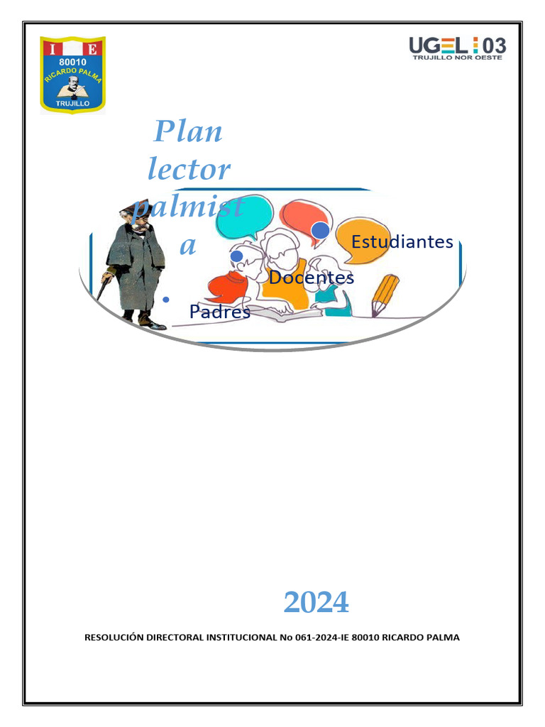 Plan Lector 2024 en IE Ricardo Palma | PDF | Enseñando | Salón de clases