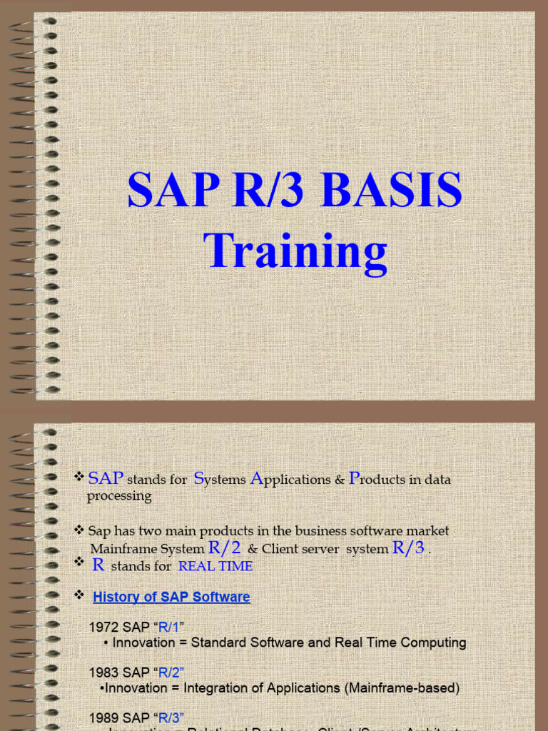 SAP R/3 Architecture Overview | PDF | Operating System | Windows Nt