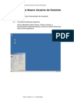 Creación de Usuario de Dominio en Active Directory