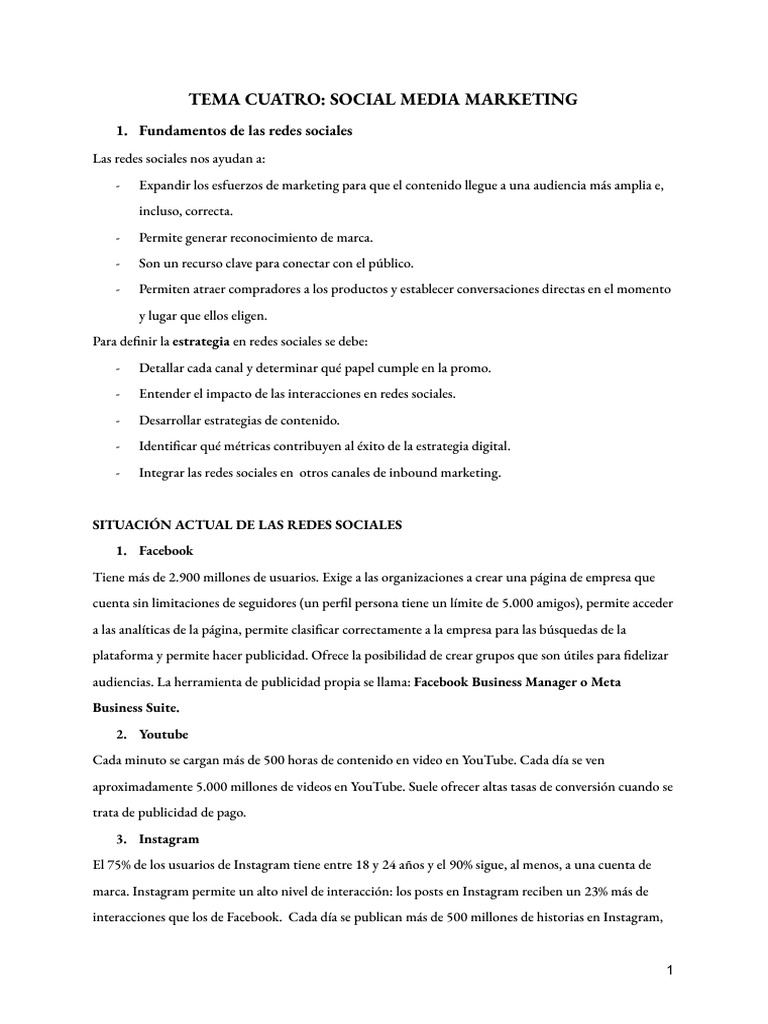 Tema 4 | PDF | Publicidad | Servicio de redes sociales
