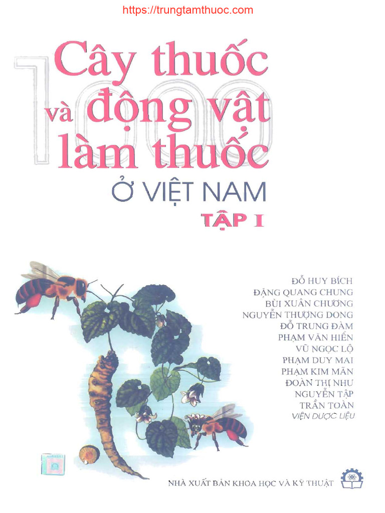 Cay Thuoc Va Dong Vat Lam Thuoc Tap 1 | PDF