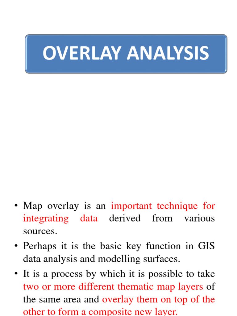OVERLAY | PDF | Geographic Information System | Applied Mathematics