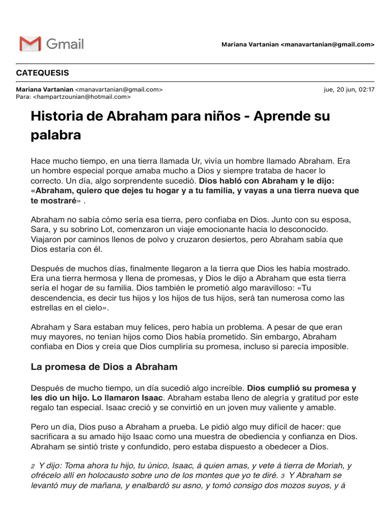 La fe y promesas de Abraham | PDF | Abrahán | Sarah