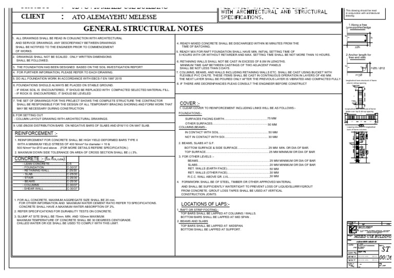 ST 3B+G+18 ST Final-00-12 | PDF | Concrete | Building Technology