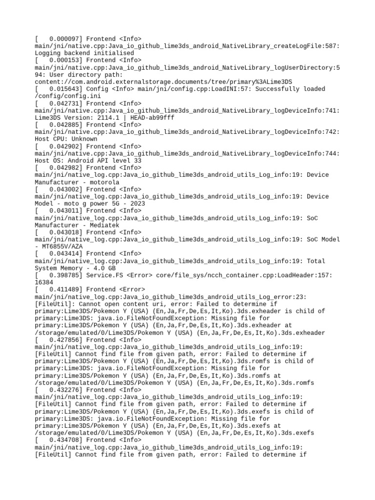 Lime3ds Log - Old | PDF | Software | Computer Engineering