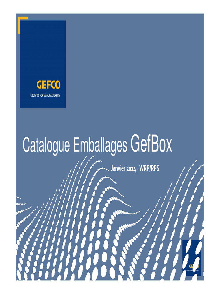 Catalogue Bacs Plastiques GefBox | PDF | Modularité | Transport de ...