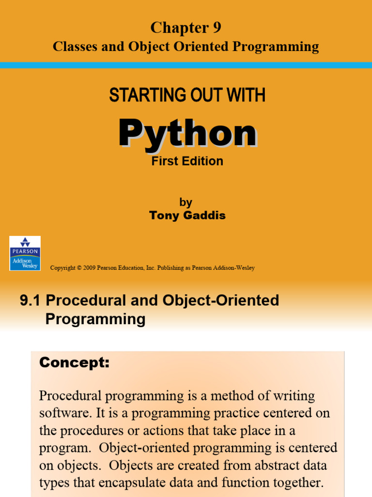 Starting Out With: Python | PDF | Method (Computer Programming ...