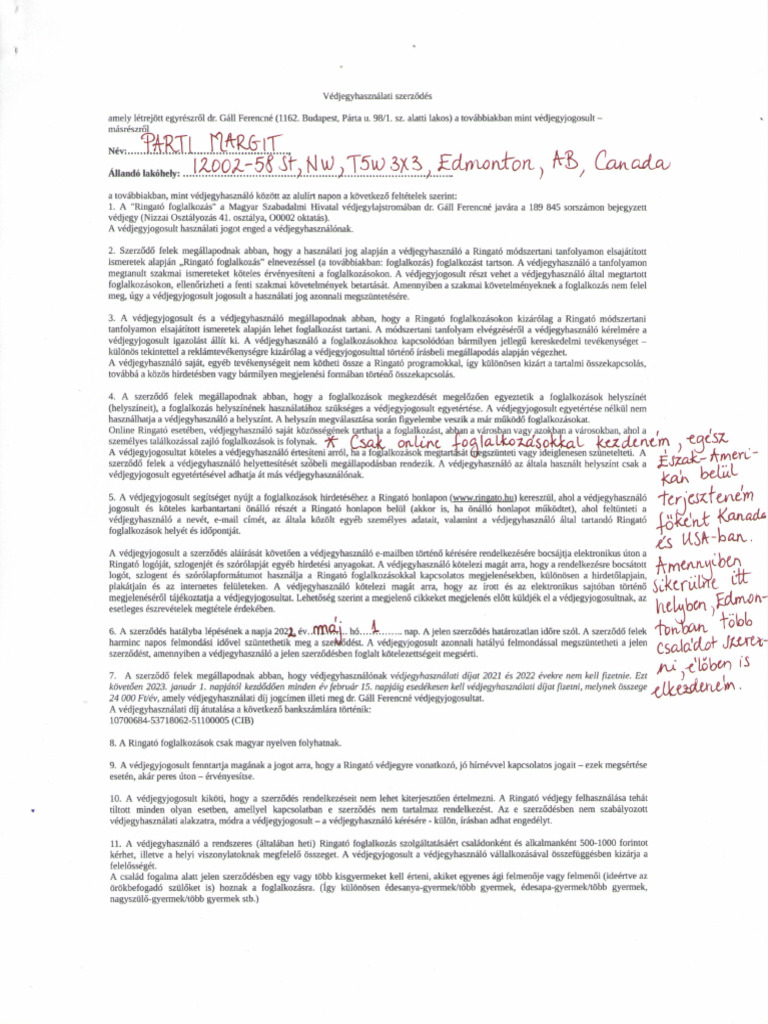 Ringato Szerzodes Pdf