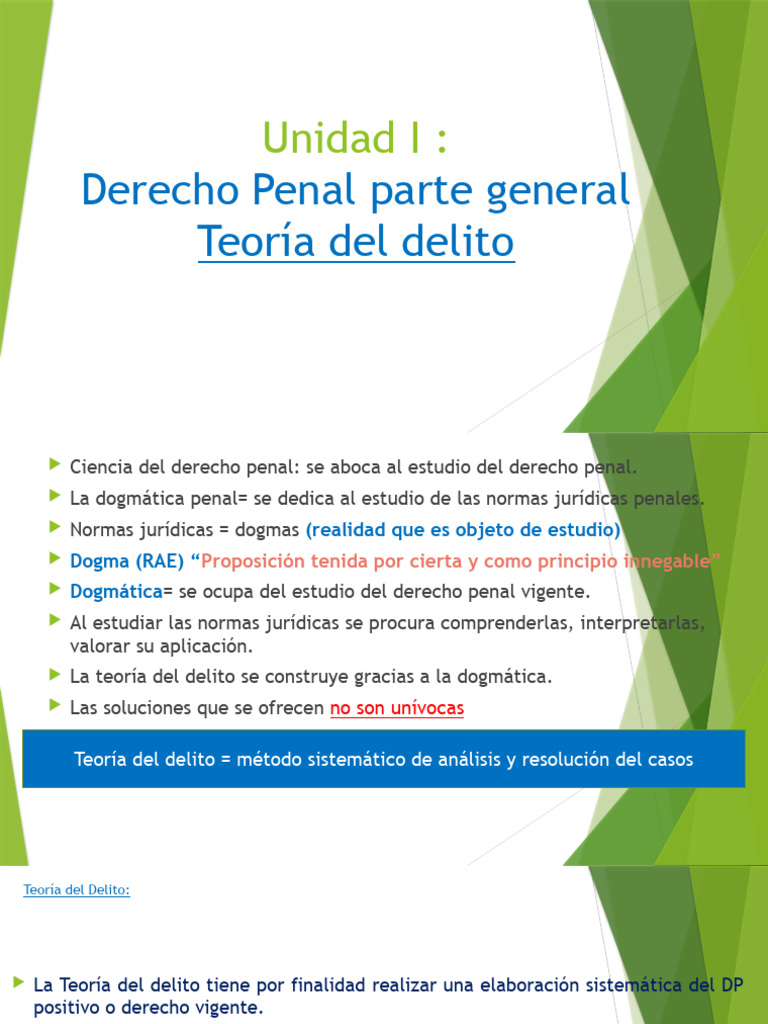 Teoría del Delito en Derecho Penal | PDF | Causalidad (Ley) | Derecho penal