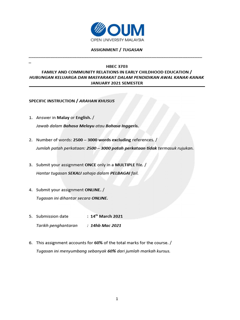 Contoh Pengenalan Assignment Pendidikan | PDF | Karier & Perkembangan