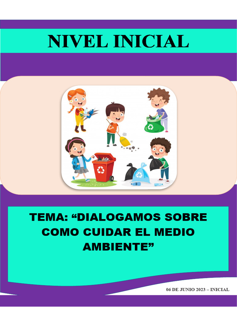 06 de Junio - Dialogamos Sobre El Cuidado Del Medio Ambiente | PDF ...