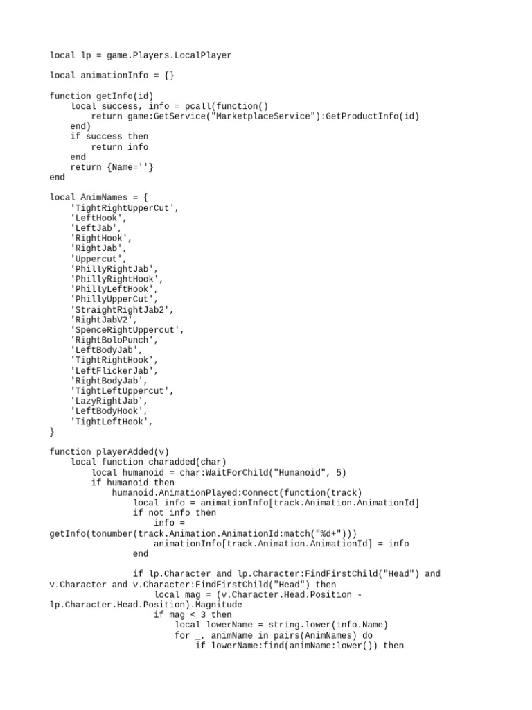Scripts For Boxing Beta
