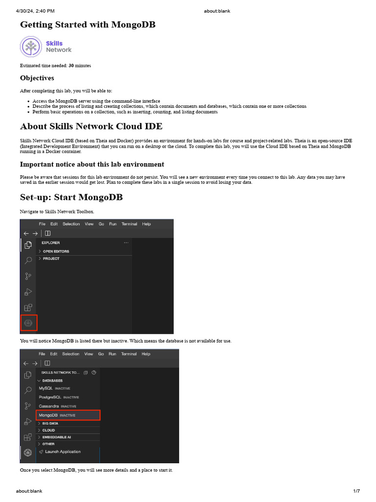 Mongo Dbcoursera | PDF | Mongo Db | Integrated Development Environment