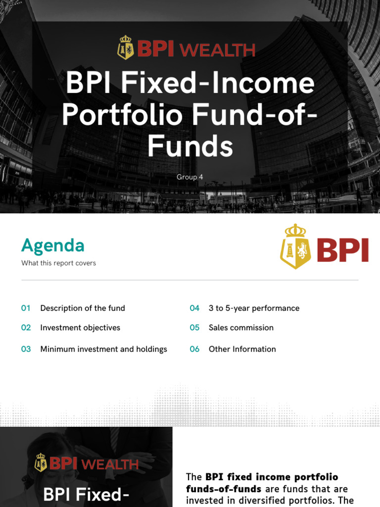 BPI Fixed-Income Fund Overview | PDF | Fixed Income | Investing
