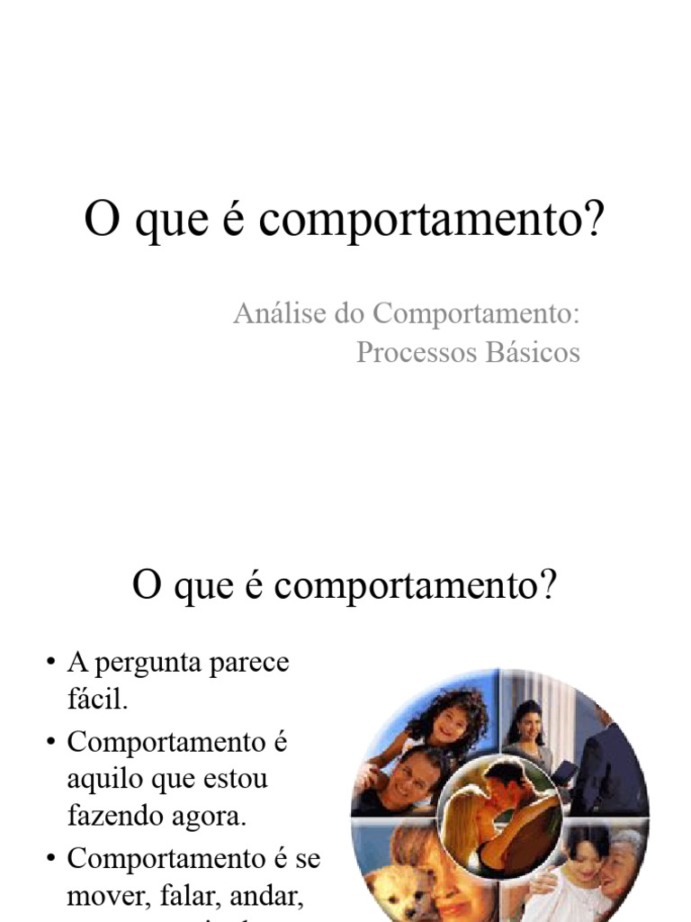 O Que É Comportamento PDF | PDF | Comportamento | Psicologia
