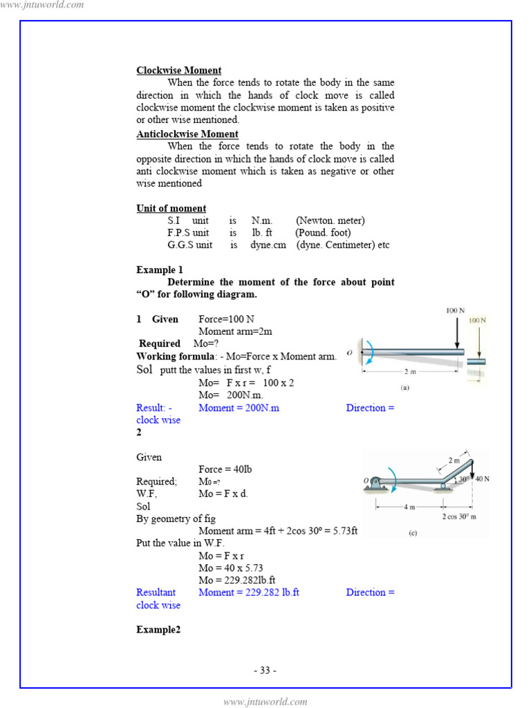 Engineering mechanics notes 33 pdf