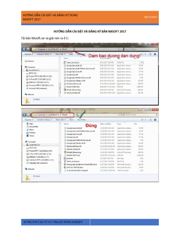 Huong dan cai dat ban nxsoft 2017 pdf
