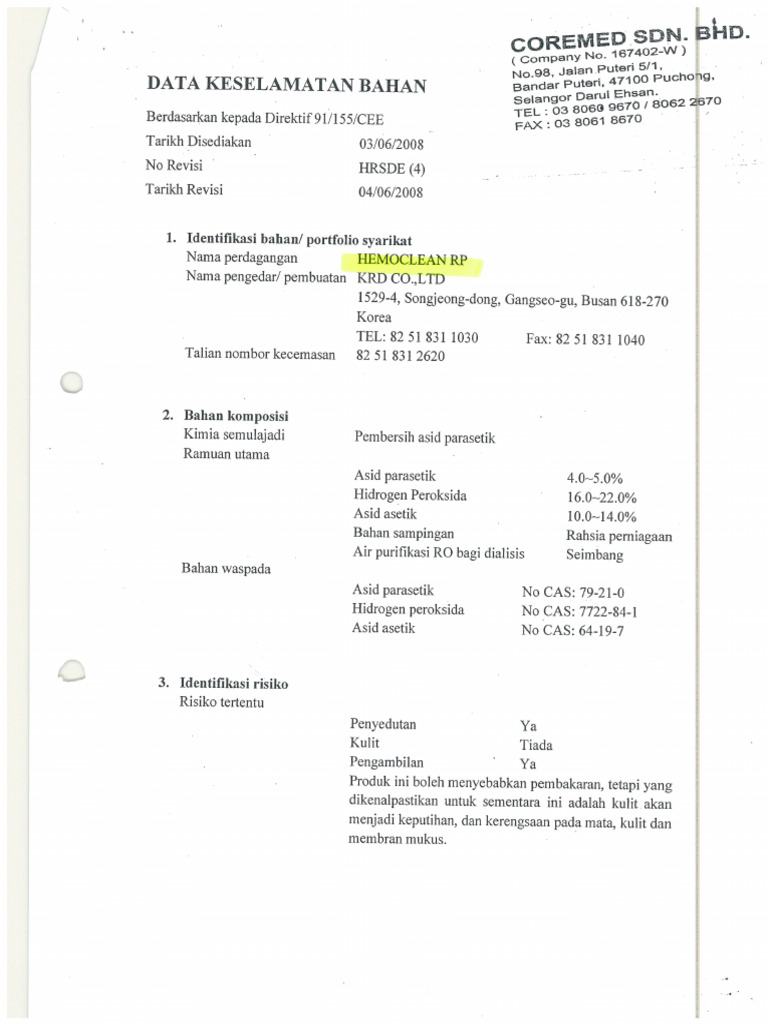 Hemoclean RP | PDF
