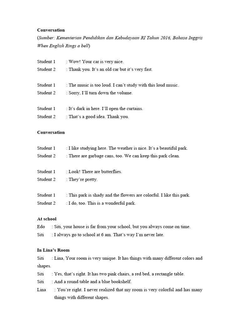 Engaging Conversations in Everyday Settings | PDF | Language Arts ...